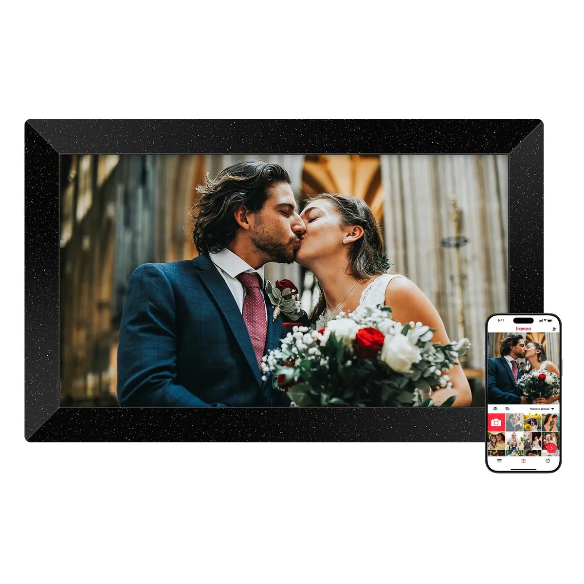Frameo WiFi Digital Picture Frame 10.1" - E3 Darkstar