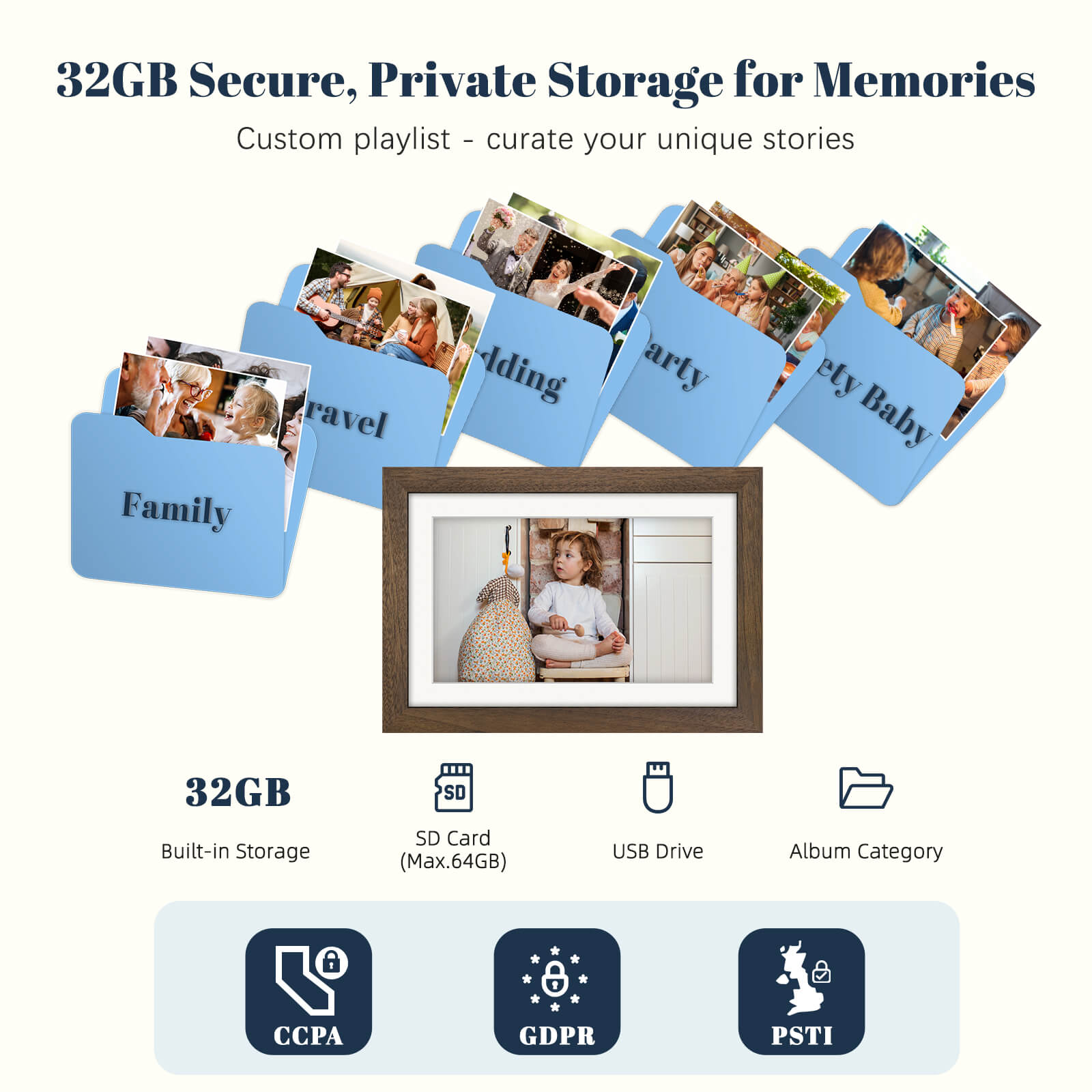 Eptusmey 10.1" Digital Photo Frame (Frameo)