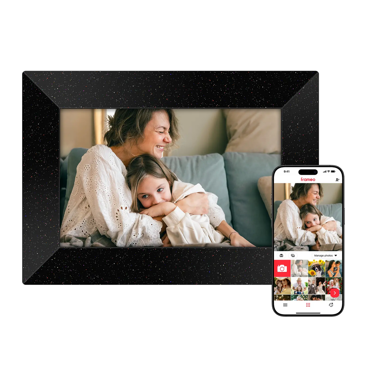 Frameo WiFi Digital Picture Frame 10.1" - E3 Darkstar