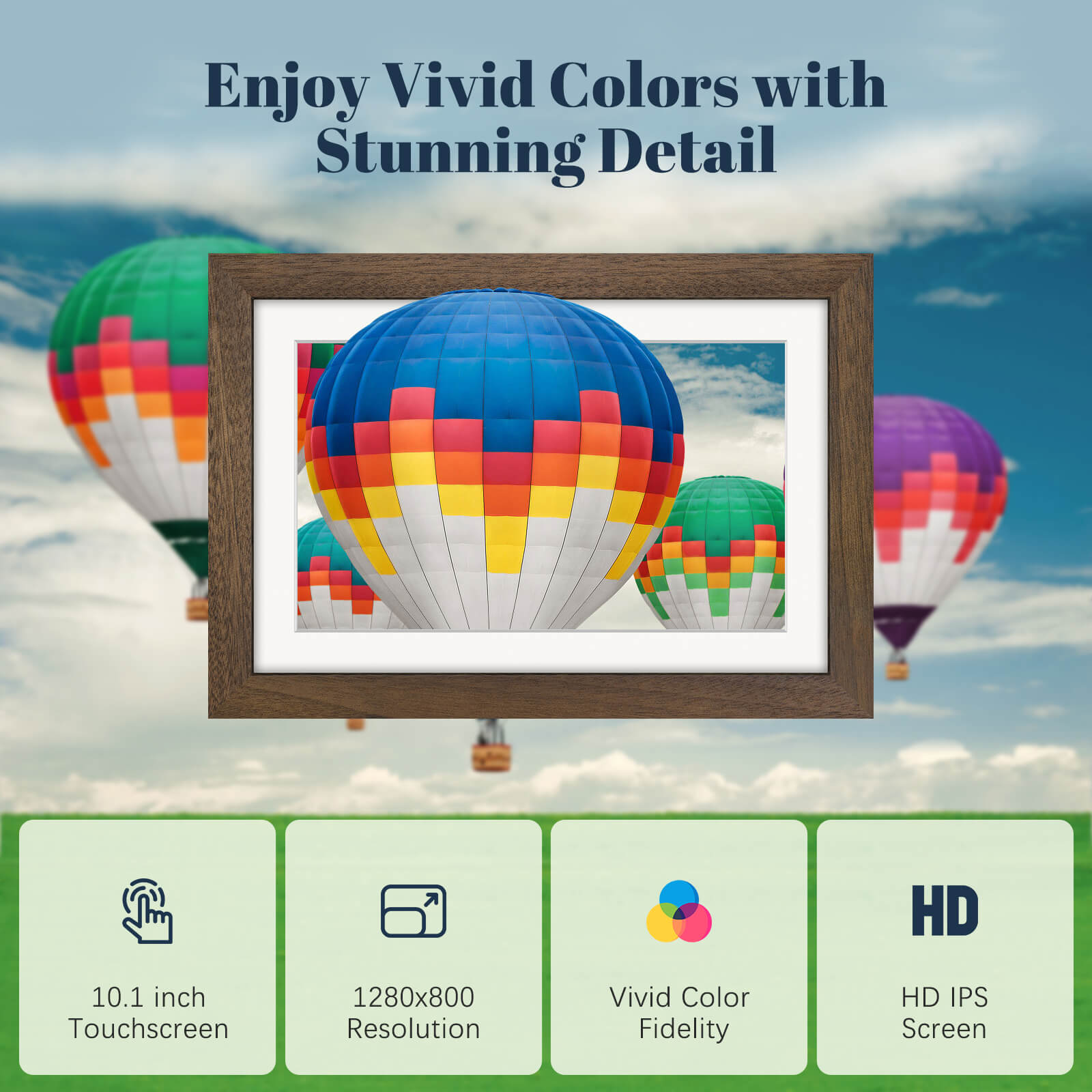 Eptusmey 10.1" Digital Photo Frame (Frameo)