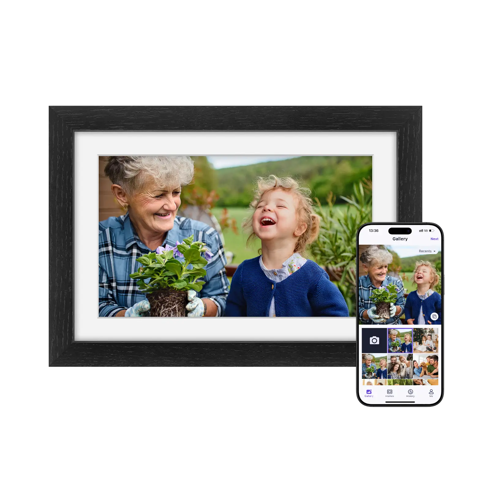 oak-wood-digital-photo-frame-black