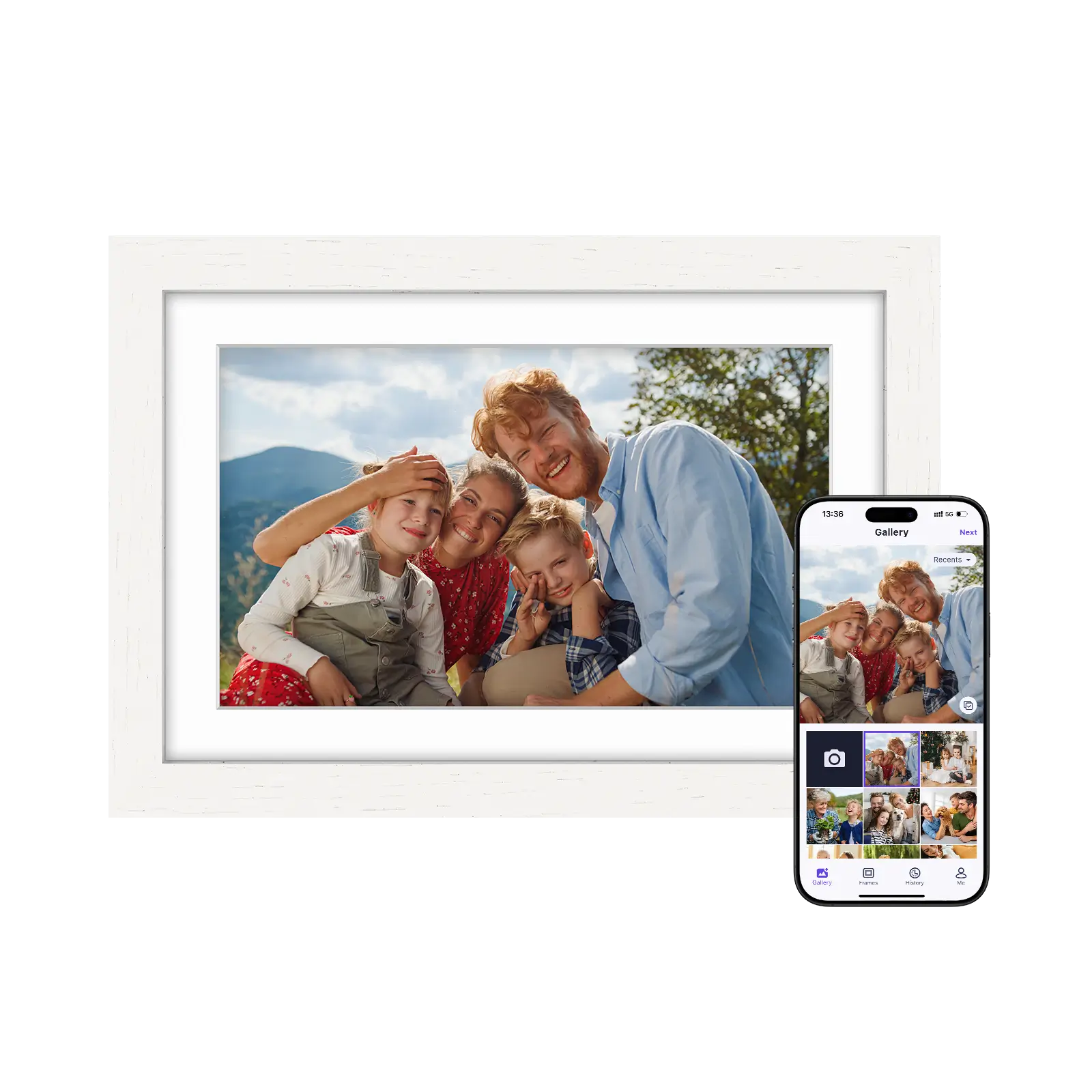 oak-wood-digital-photo-frame-white