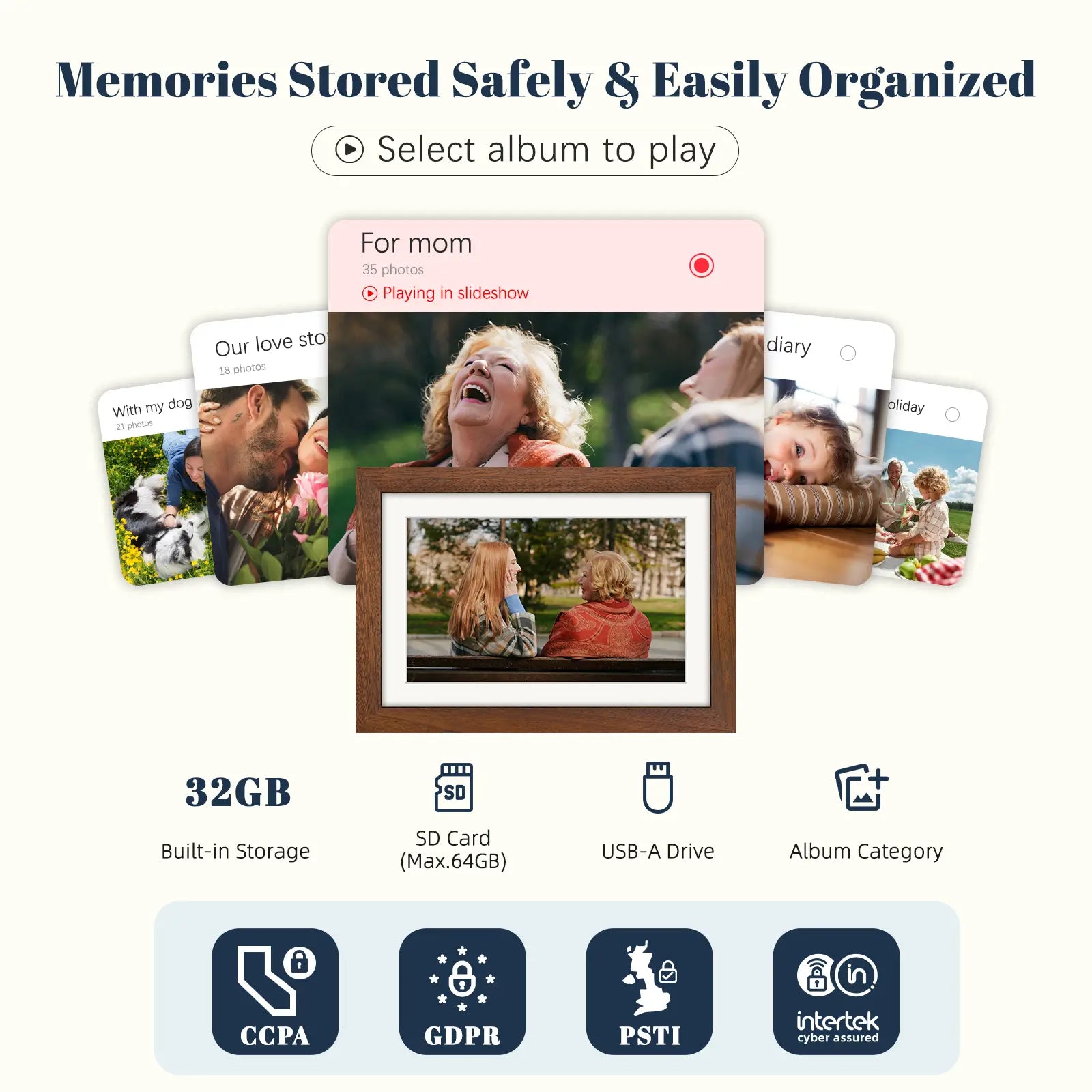 wood-digital-photo-frame-albums-function