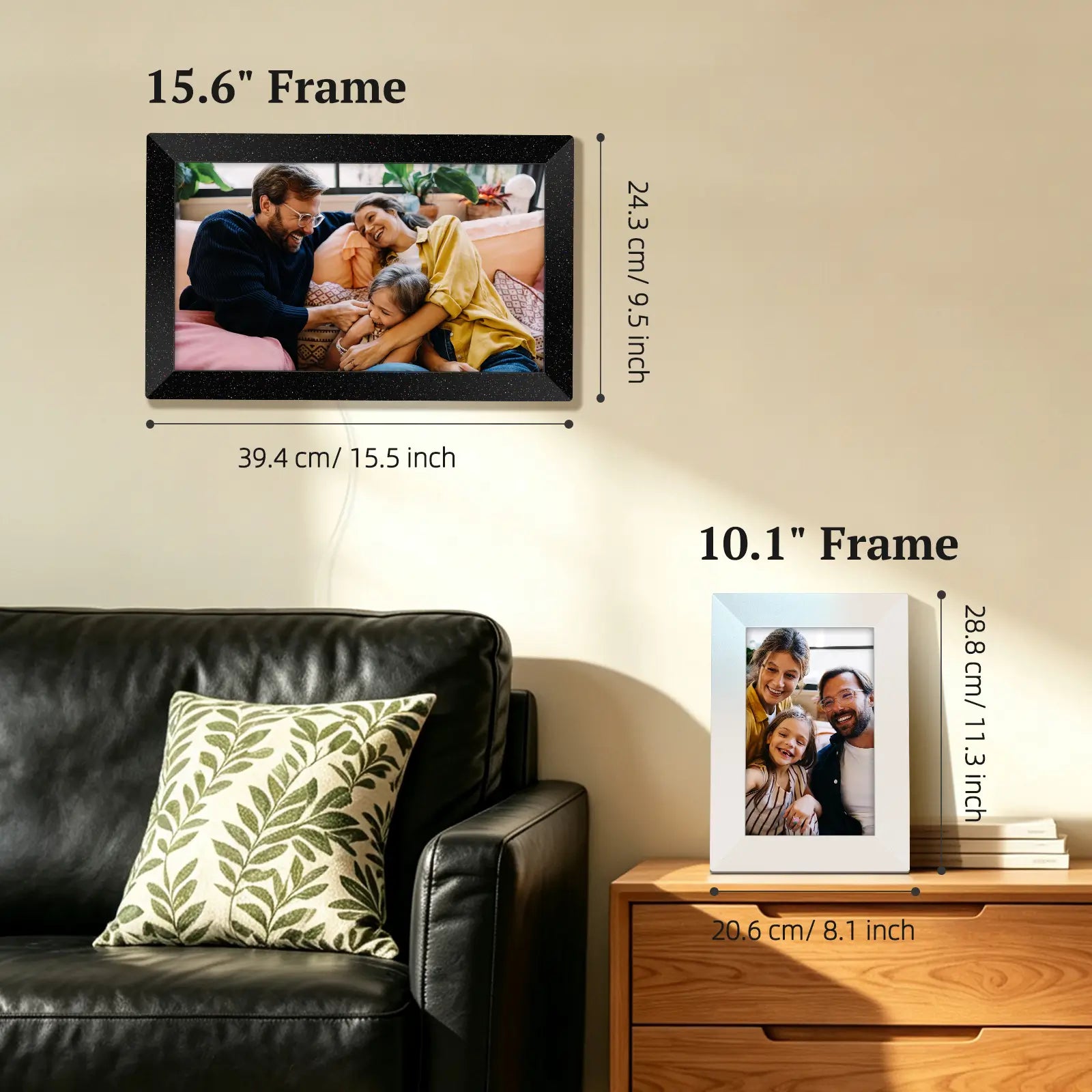 Frameo WiFi Digital Picture Frame 10.1" - Mica White