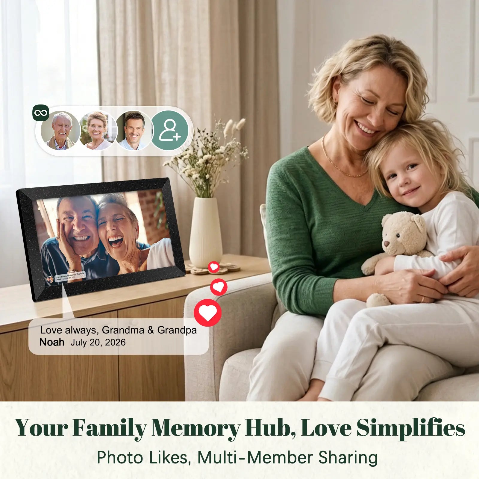 digital picture frame for family memories