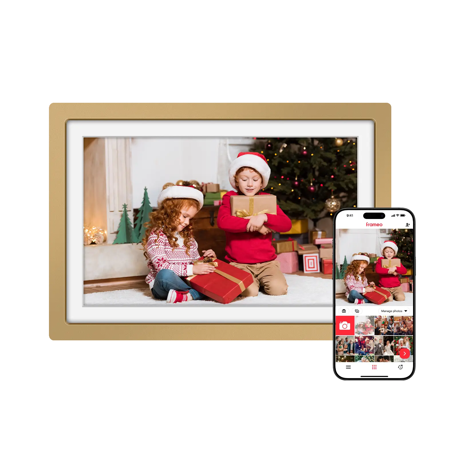 Eptusmey 10,1 Zoll Frameo Digitaler Bilderrahmen