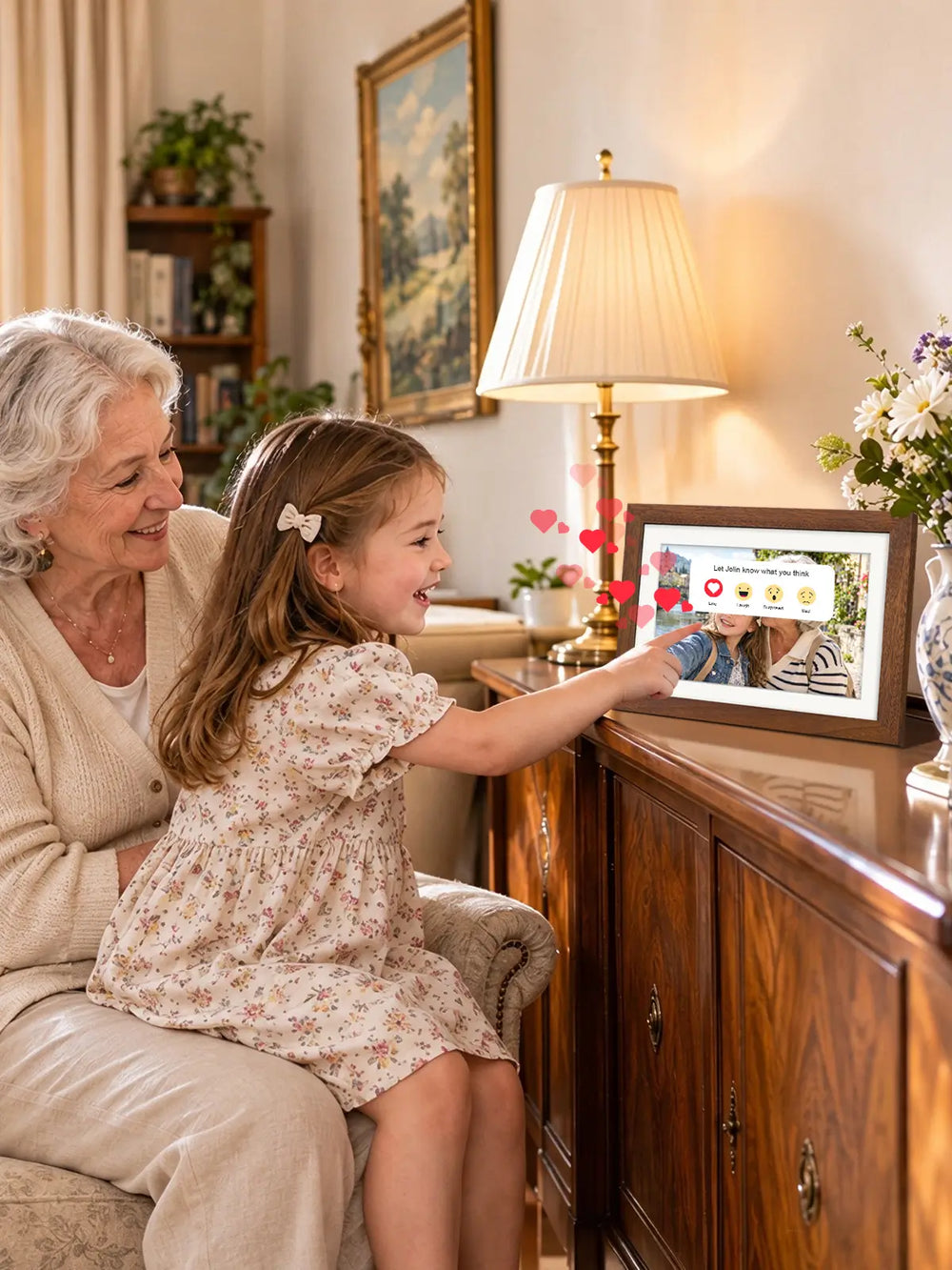 invite family to contribute and react