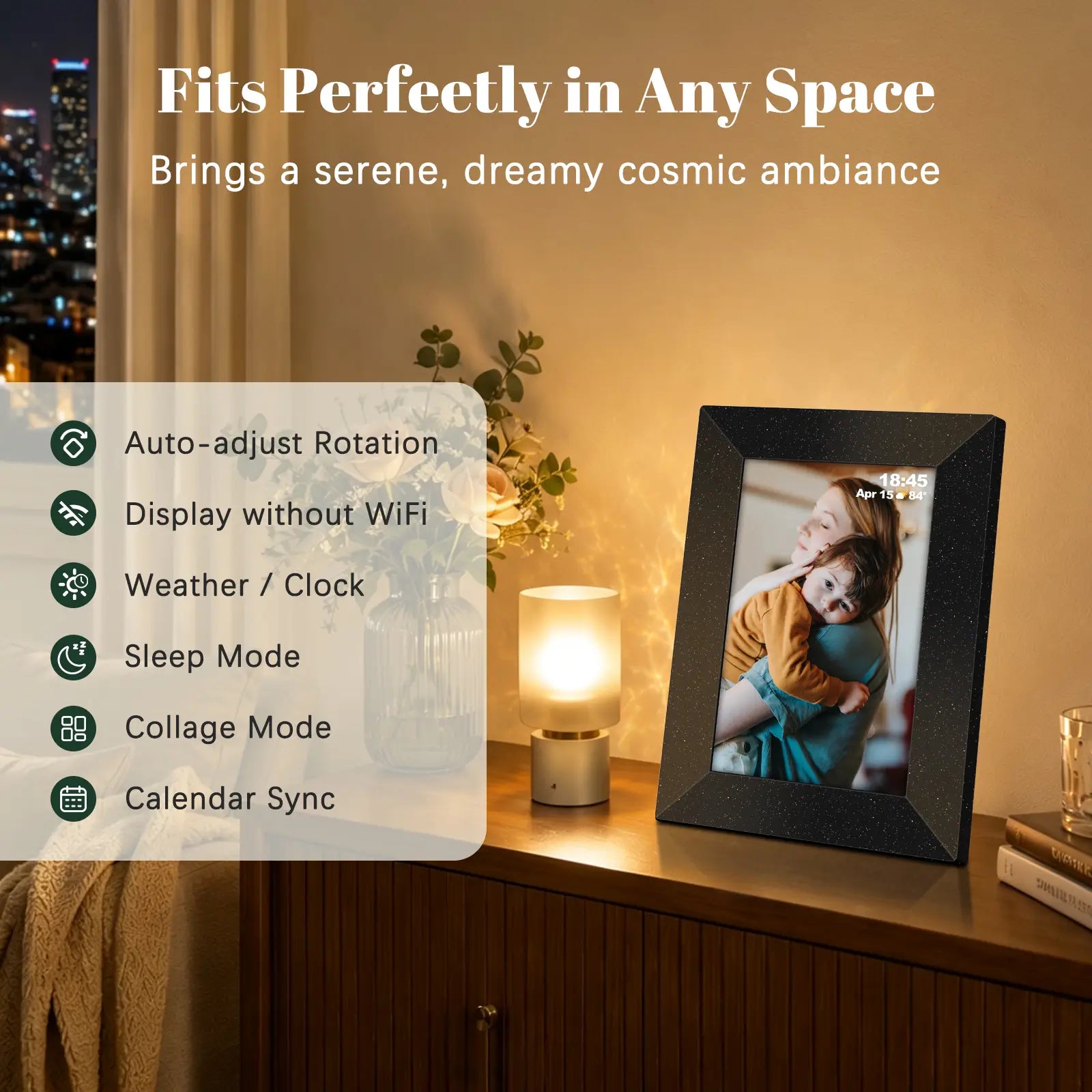 Frameo WiFi Digital Picture Frame 10.1" - E3 Darkstar
